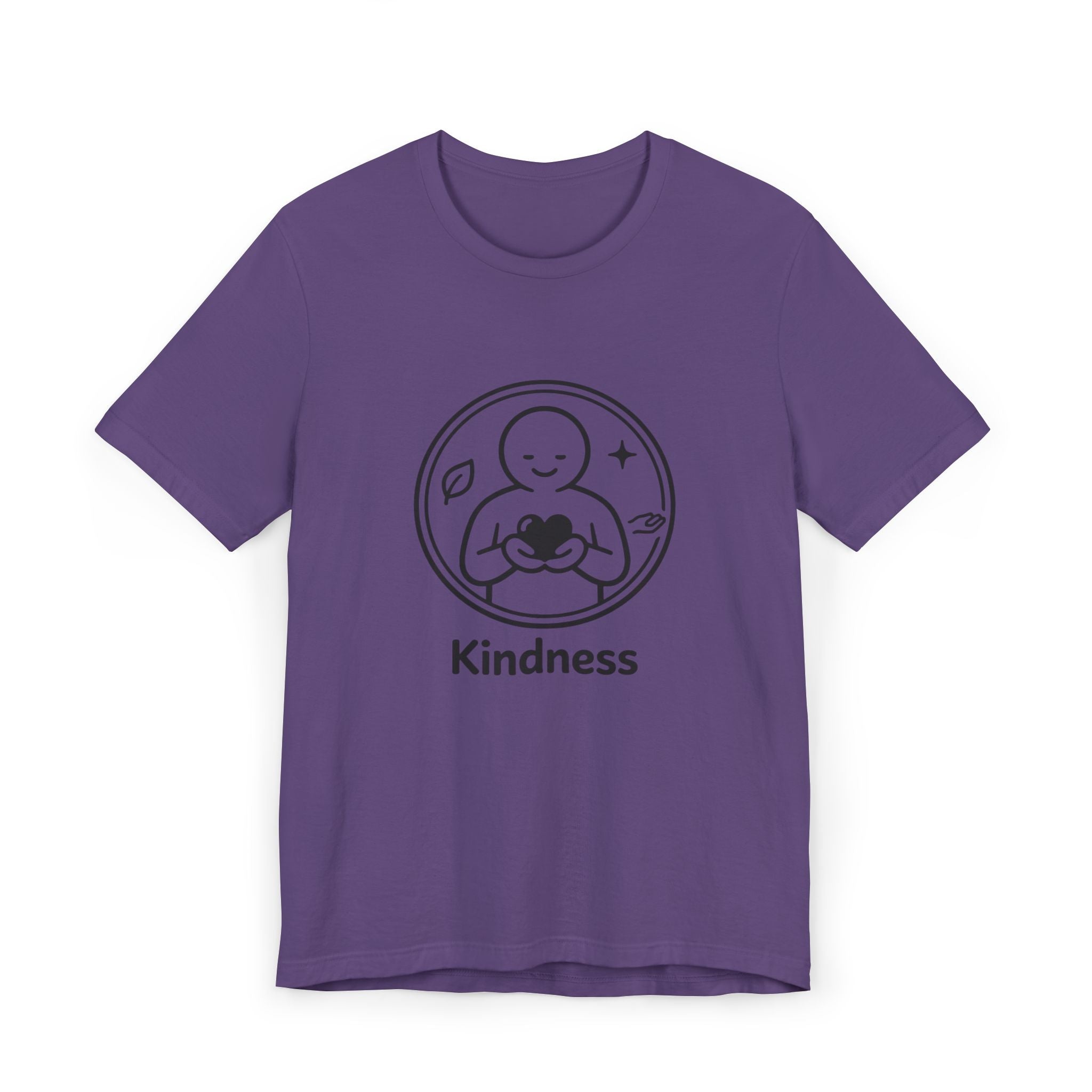 Kindness Minimalist T-Shirt | Inspirational Heart Emblem Tee | Soft Everyday Graphic Shirt