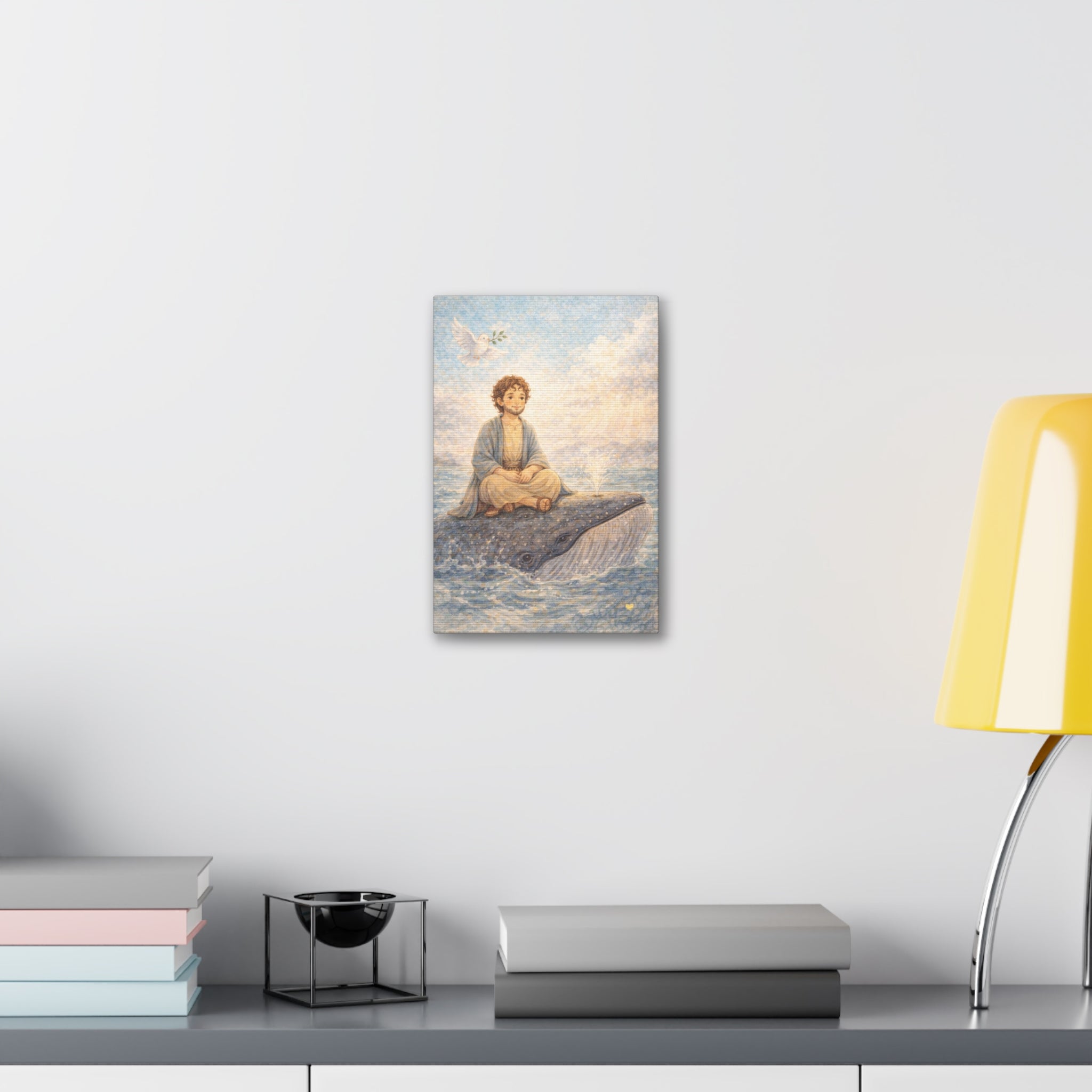 God Gives Second Chances Canvas — Jonah and the Great Fish (Jonah 2:9)