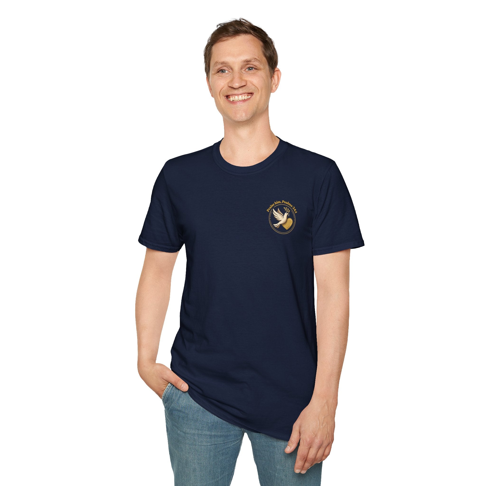 Dove of Peace Pocket T-Shirt | Pray Love Remember Christian Tee | Faith Freedom Creations