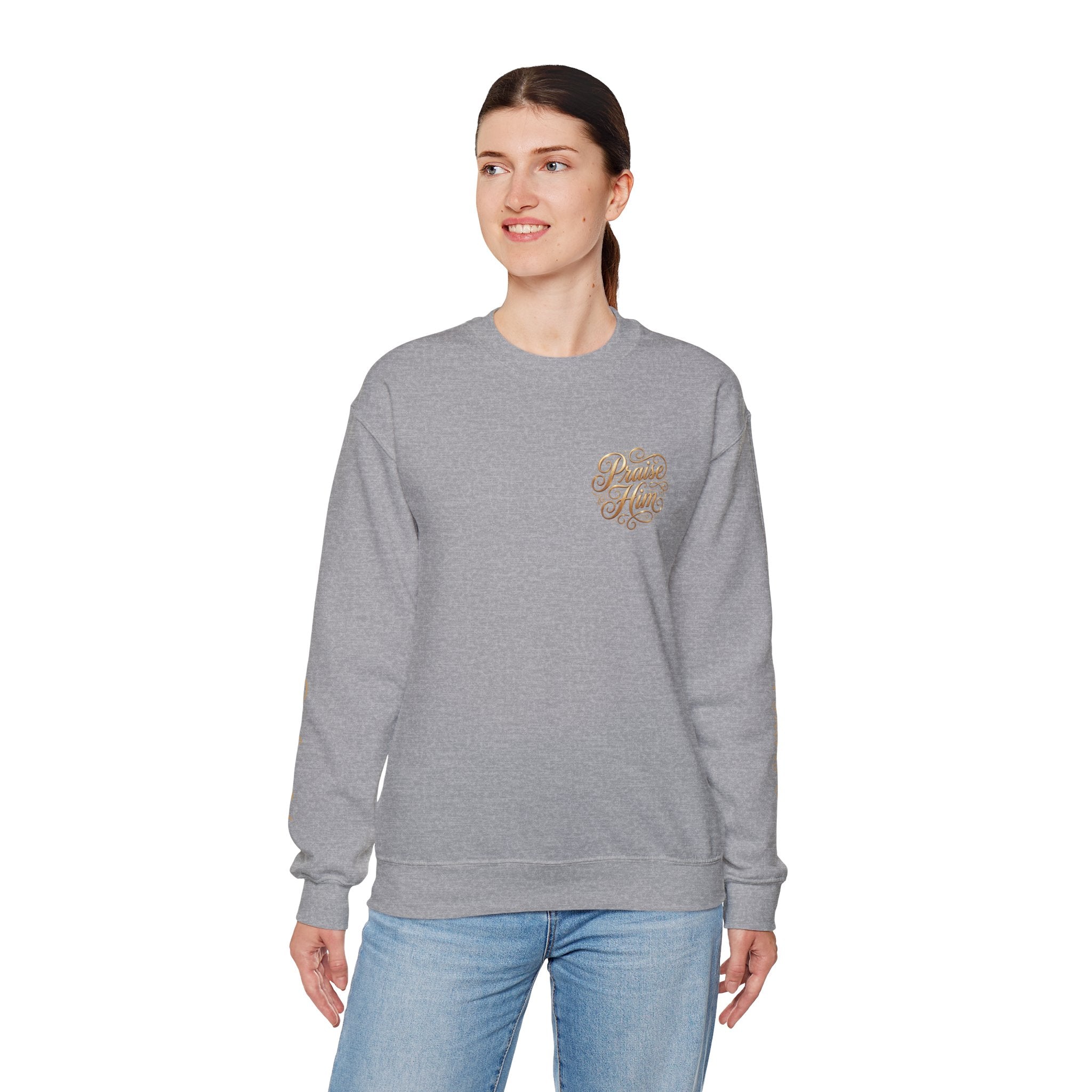 Praise Psalm 150 Sweatshirt | Christian Faith Crewneck Pullover | Inspirational Worship Apparel