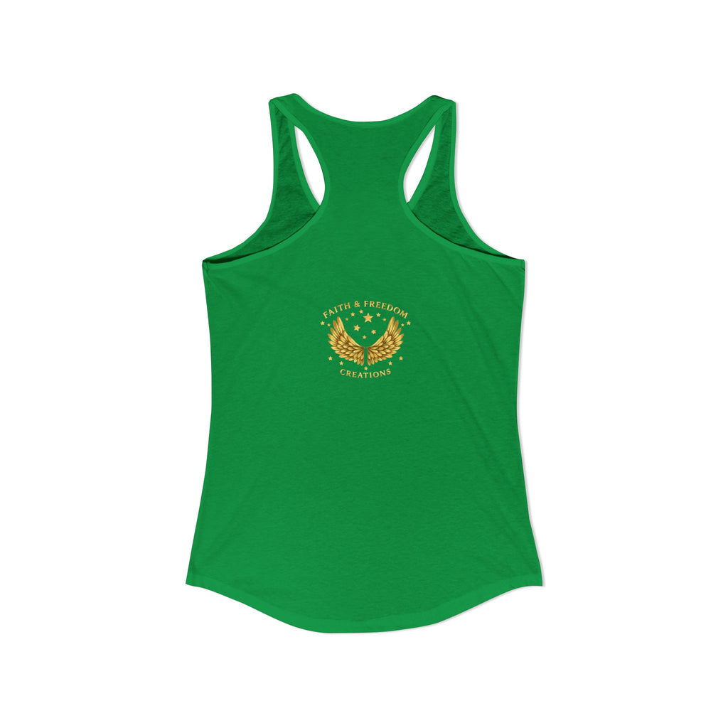 Delilah’s Salon – Women’s Racerback Tank | Vintage Review Graphic – Five-Star Faith Series