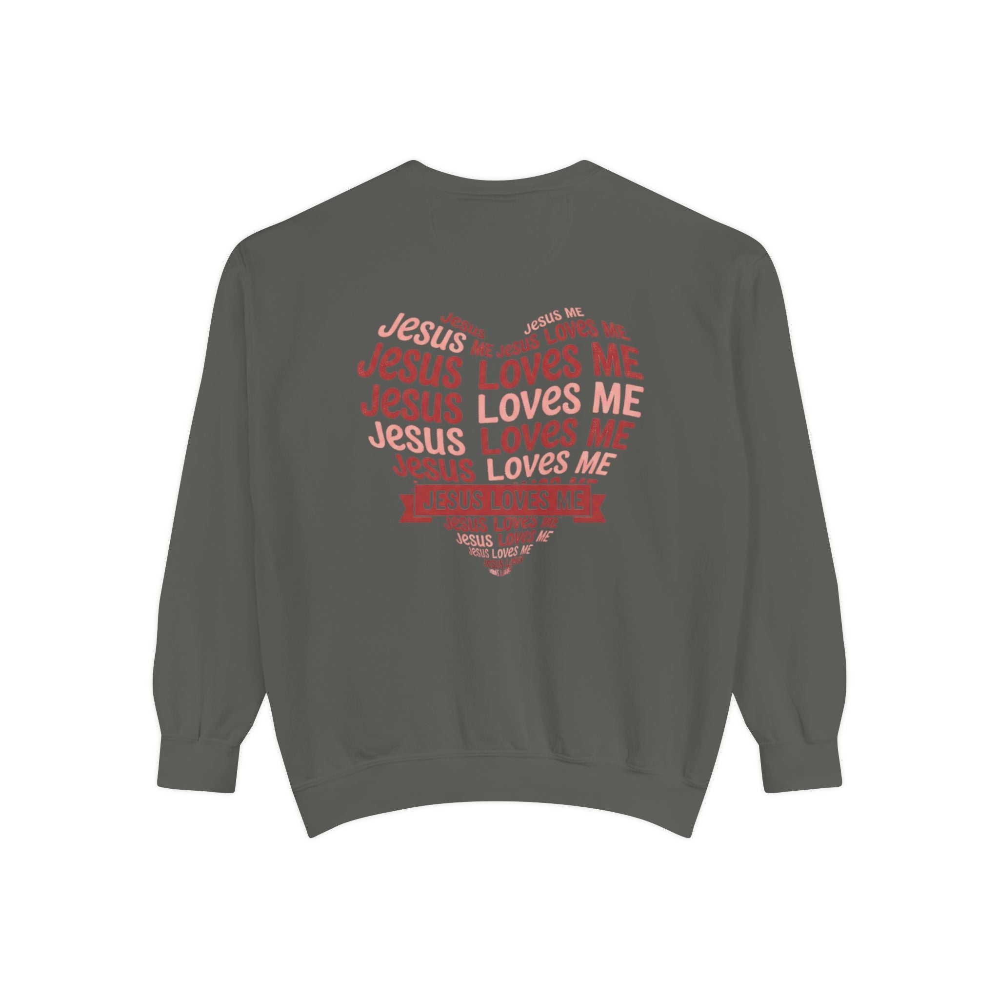 Jesus Loves Me Heart Sweatshirt | Christian Faith Crewneck