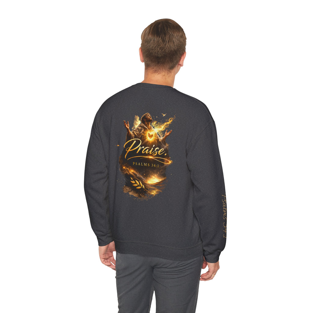 Praise Psalm 150 Sweatshirt | Christian Faith Crewneck Pullover | Inspirational Worship Apparel