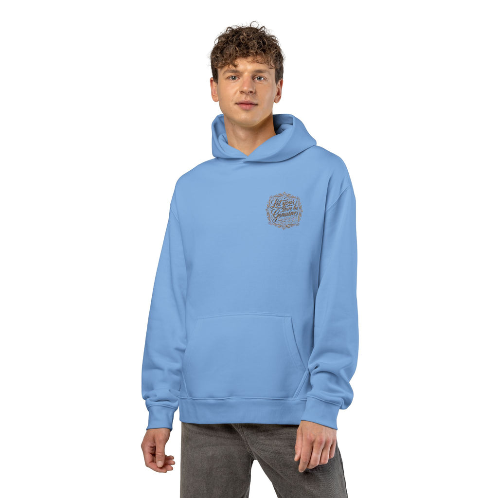 “Let Your Love Be Genuine” Hoodie – Romans 12:9 Christian Pullover | Faith & Freedom Creations