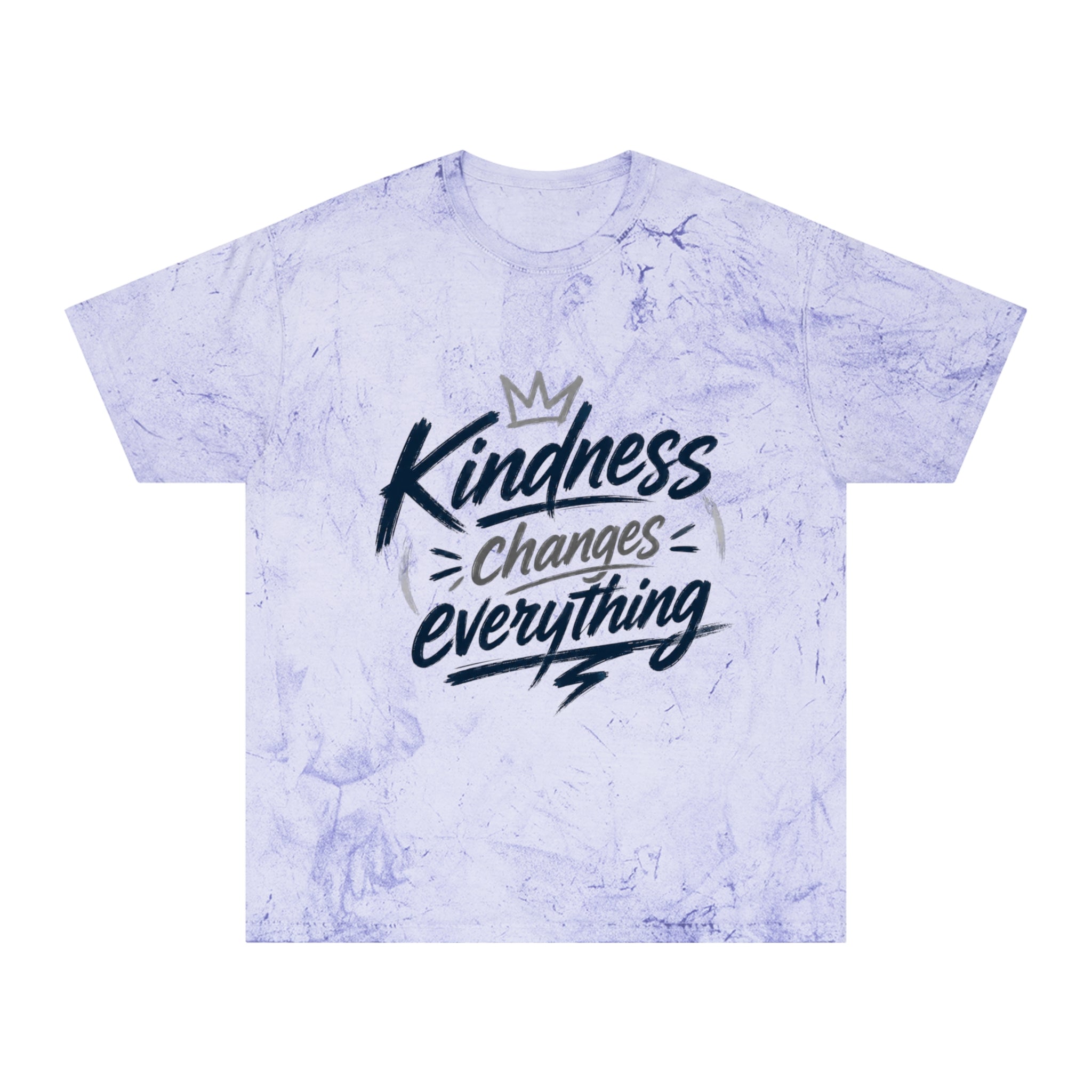 Kindness Changes Everything Tie-Dye T-Shirt – Inspirational Color Blast Graphic Tee