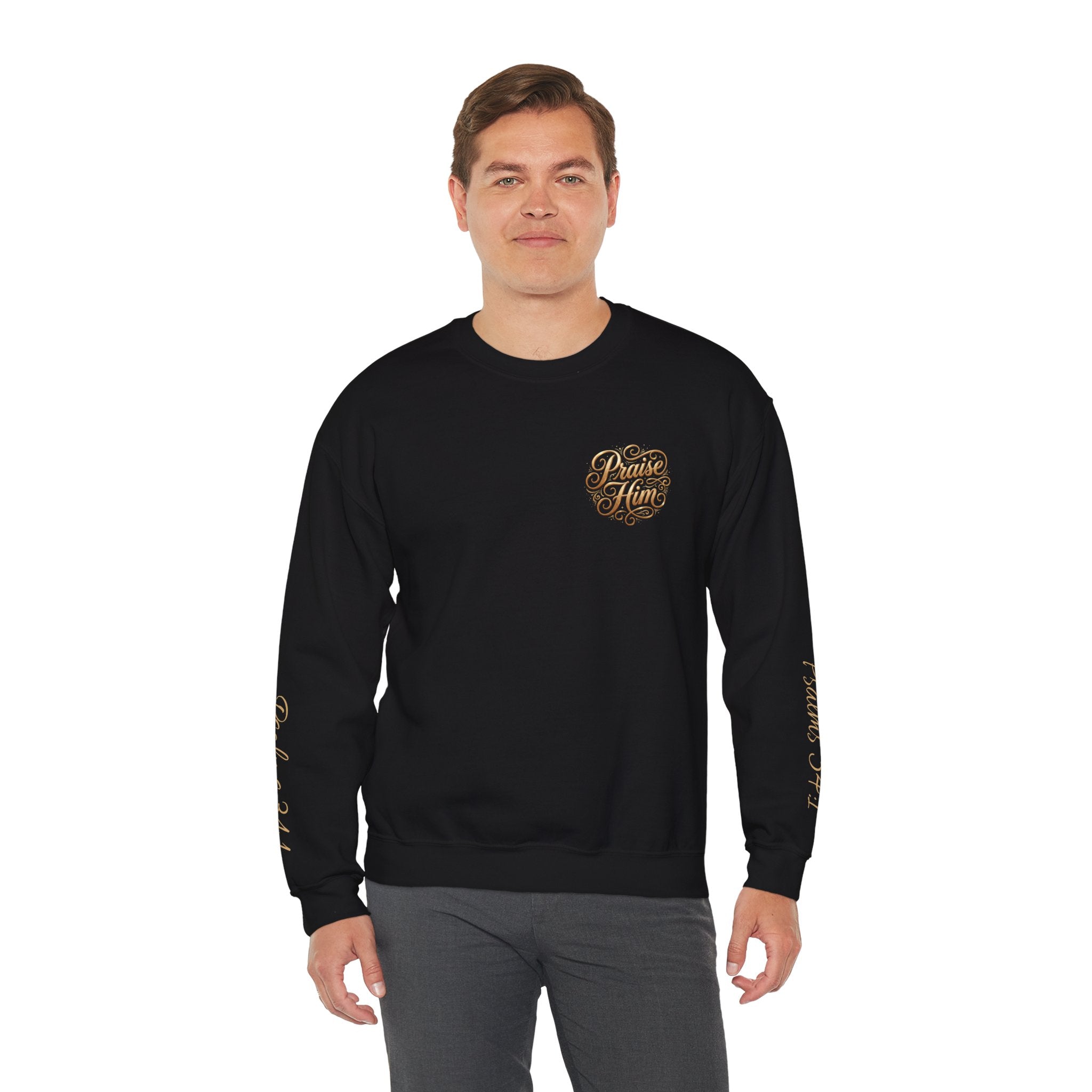 Praise Psalm 150 Sweatshirt | Christian Faith Crewneck Pullover | Inspirational Worship Apparel