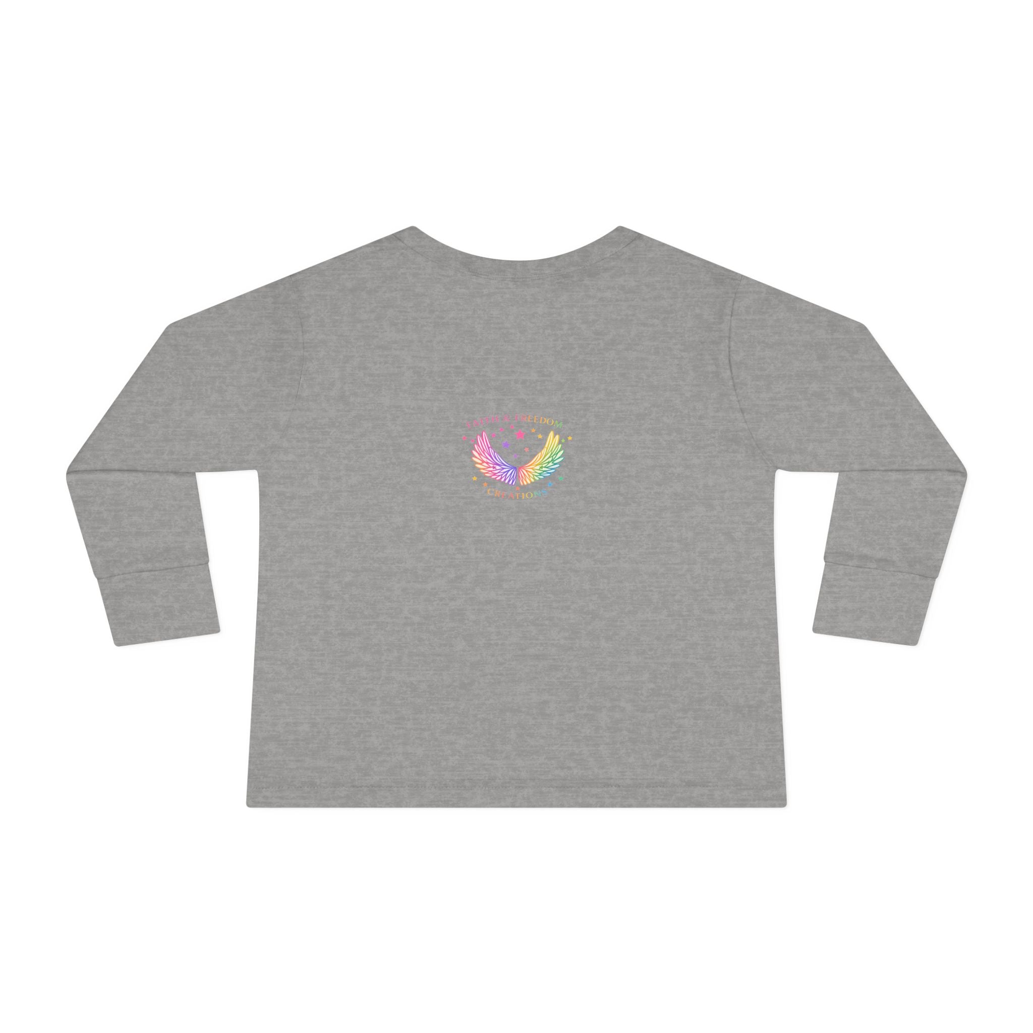 Baby Moon & Owl Toddler Long Sleeve Tee – Pastel Sleepy Moon Nursery Shirt | Cozy Toddler Pajama Style Tee