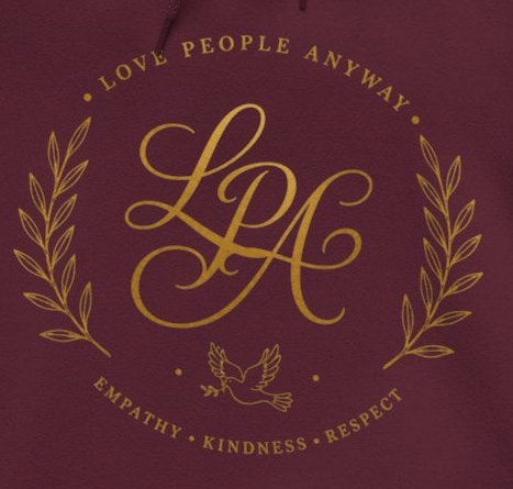 Love People Anyway Hoodie | Inspirational Christian Hooded Sweatshirt | Faith Freedom Creations