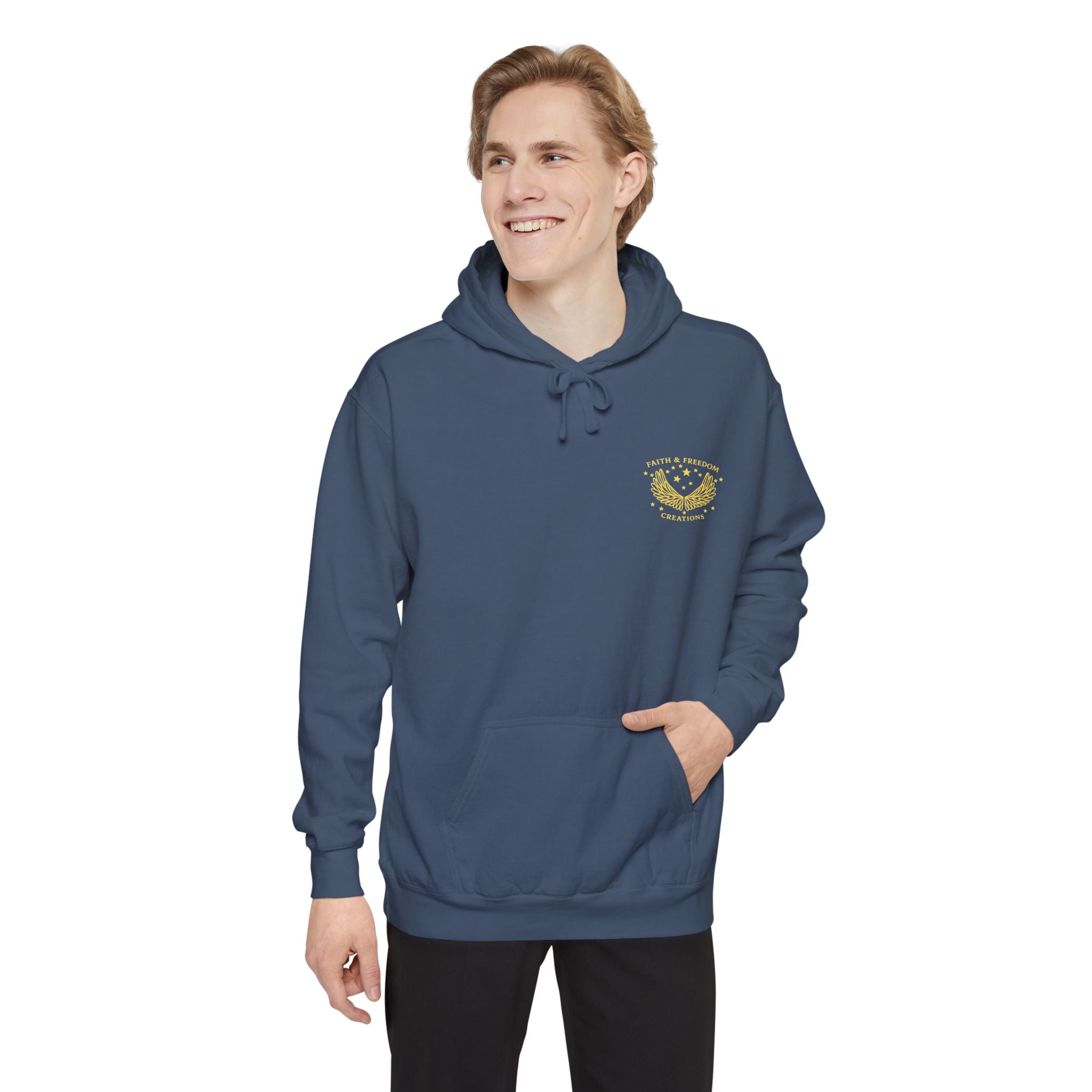 Manna Catering Co. – Hoodie | “Manna Review” Vintage Graphic – Five-Star Faith Series