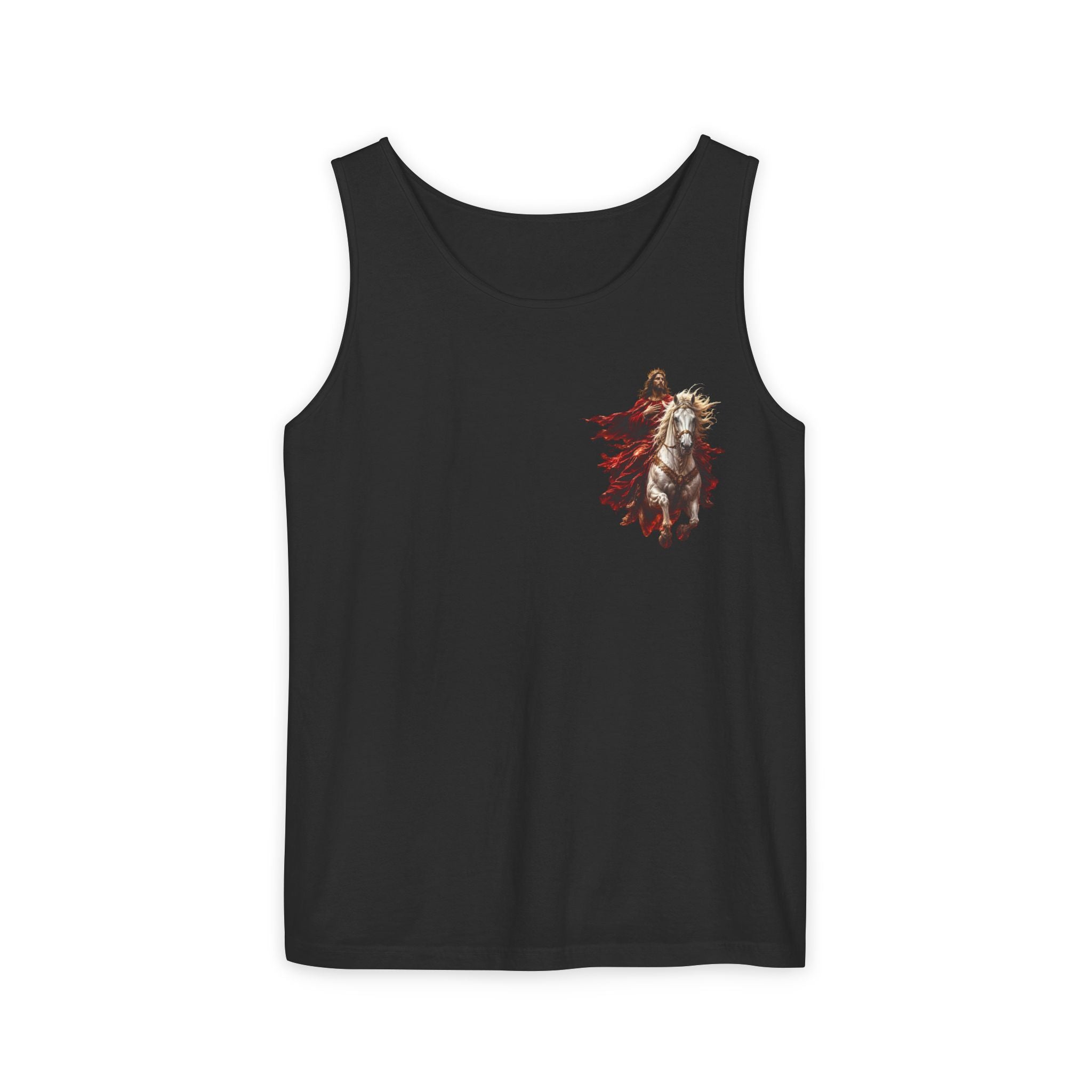 Jesus Second Coming Tank Top | Jesus on White Horse Christian Tank | Inspirational Faith Apparel