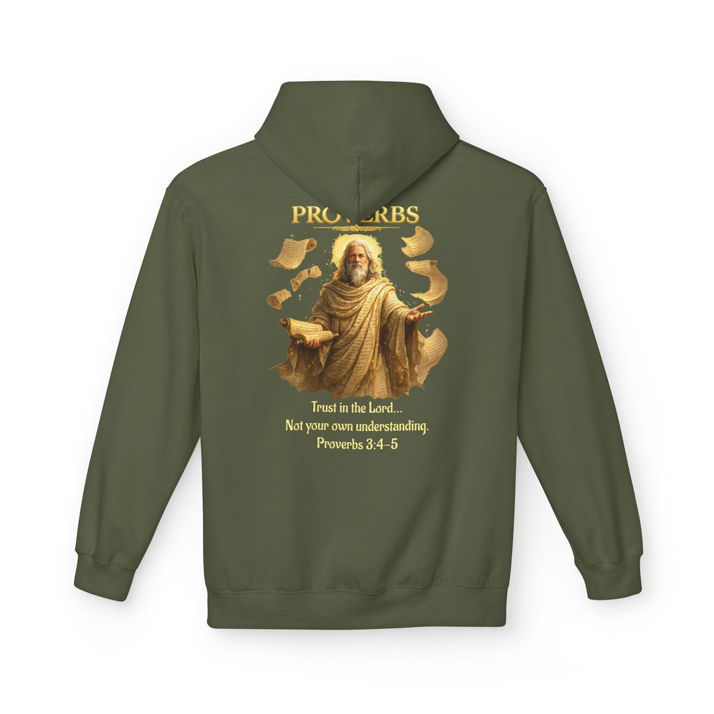 Proverbs “Trust in the Lord” Hoodie – Christian Scripture Pullover | Proverbs 3:5 Faith Sweatshirt