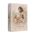 Jesus the Good Shepherd Canvas Print – John 10:11 Christian Wall Art | Jesus with Children Faith Canvas