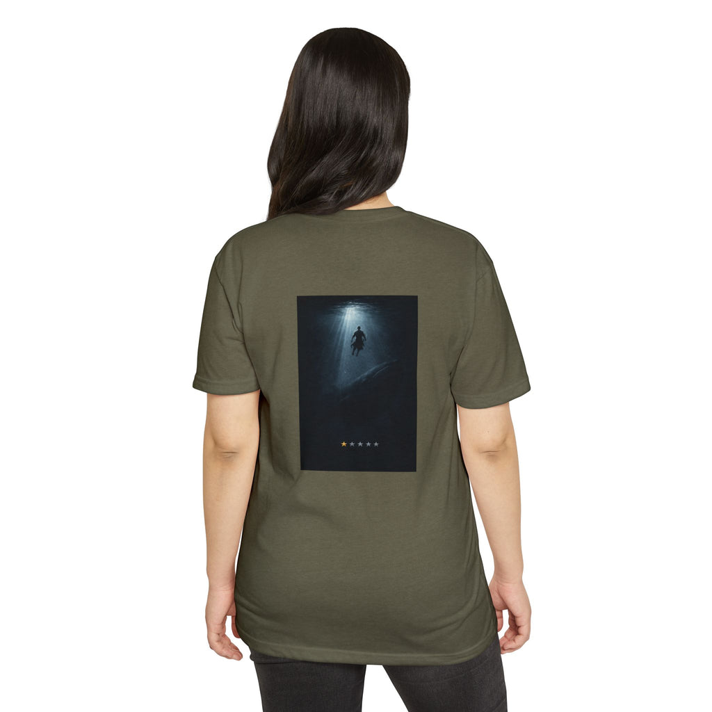 Jonah – Back Print T-Shirt | Atmospheric Deep Sea Graphic – Five-Star Faith Series