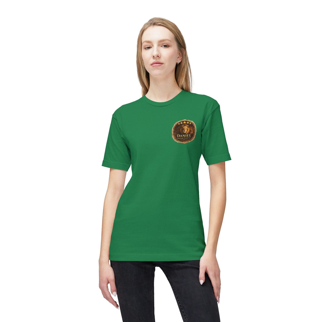 Daniel Review "Stay" Christian T-Shirt — Faith-Based Lion Design