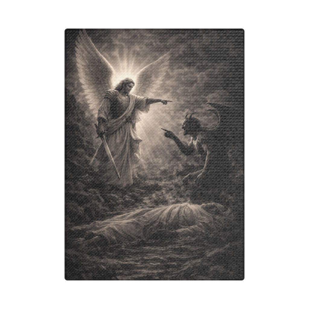 Michael the Archangel Canvas – Biblical Angel Christian Wall Art