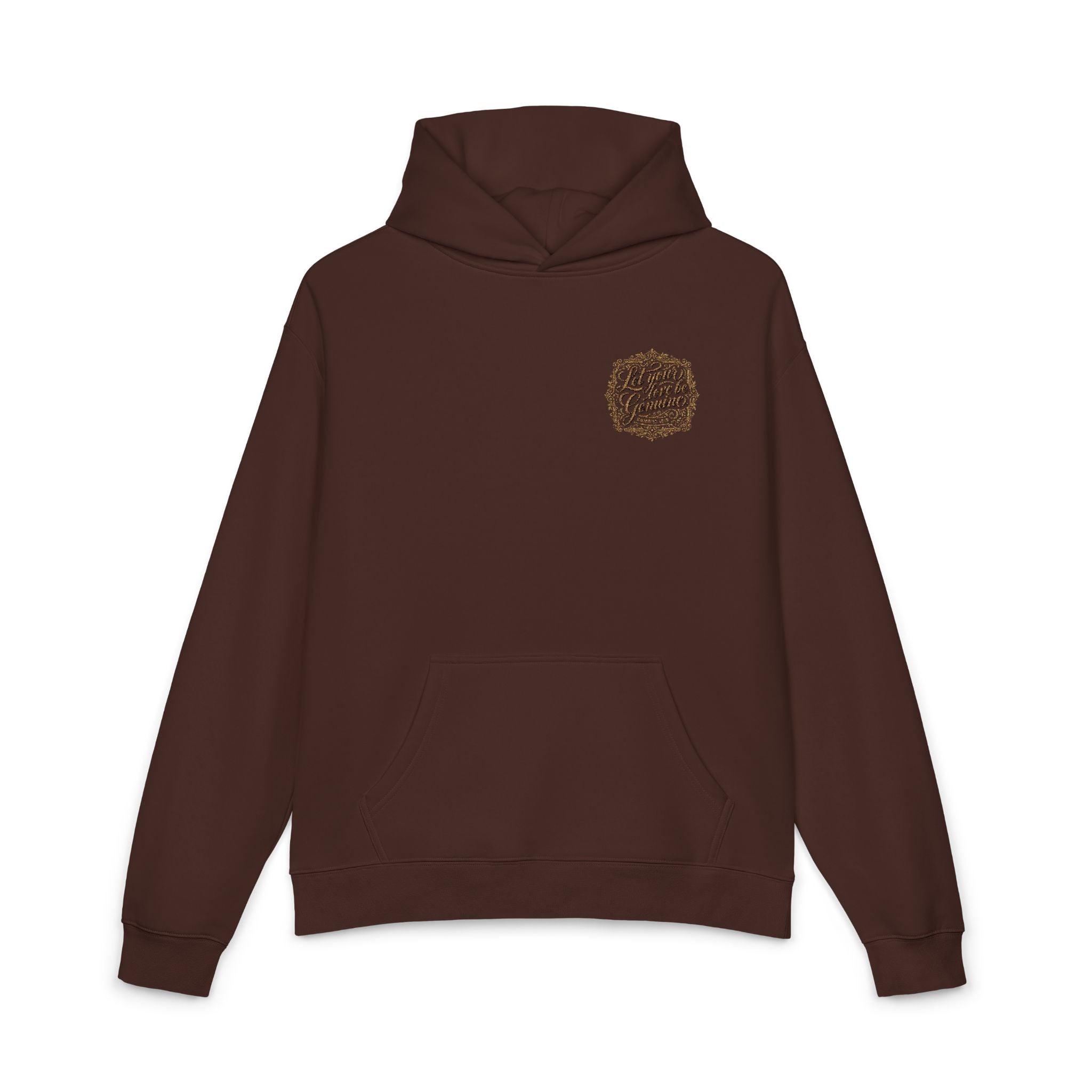 “Let Your Love Be Genuine” Hoodie – Romans 12:9 Christian Pullover | Faith & Freedom Creations
