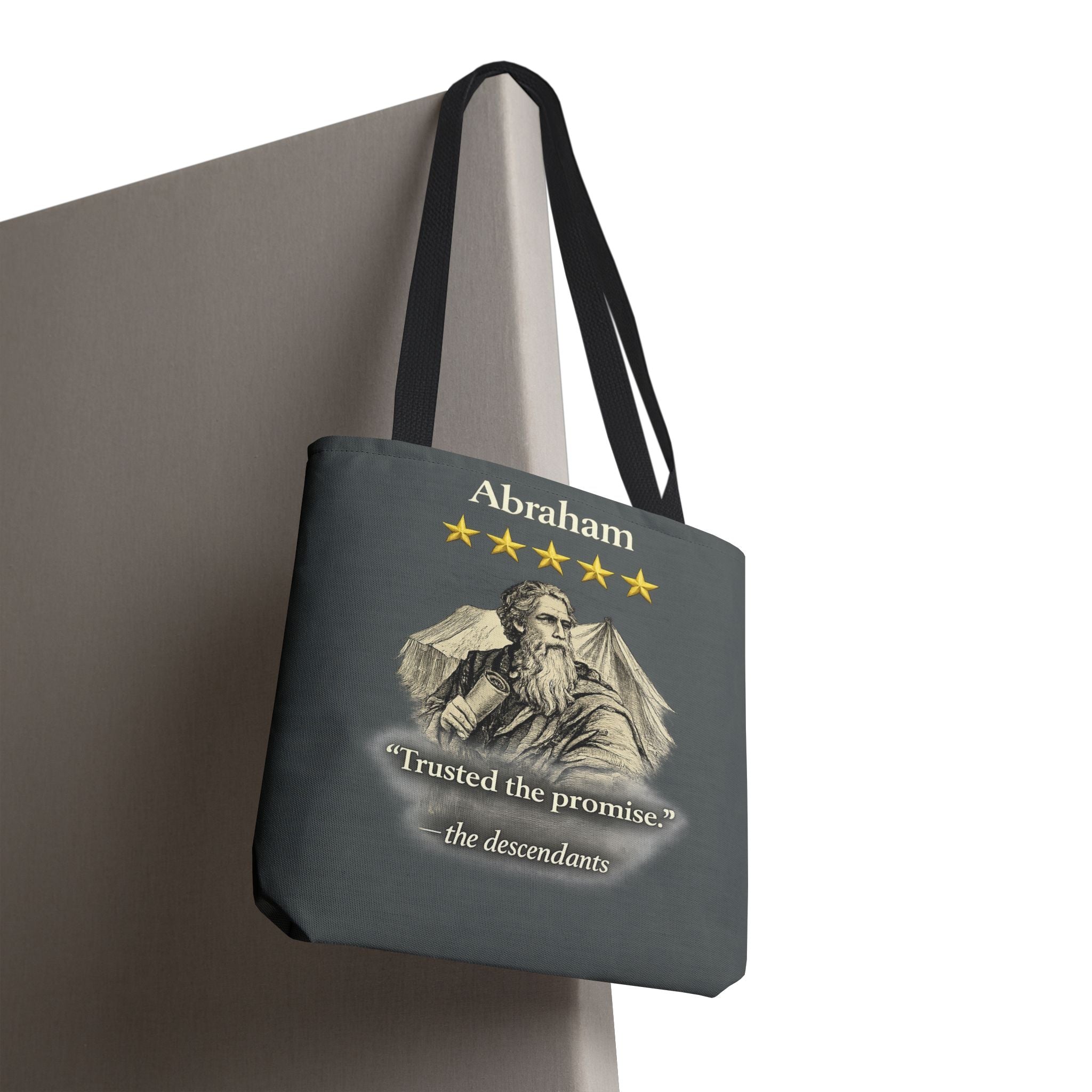 Abraham – Tote Bag | “Trusted the Promise” Patriarch Graphic – Five-Star Faith Series