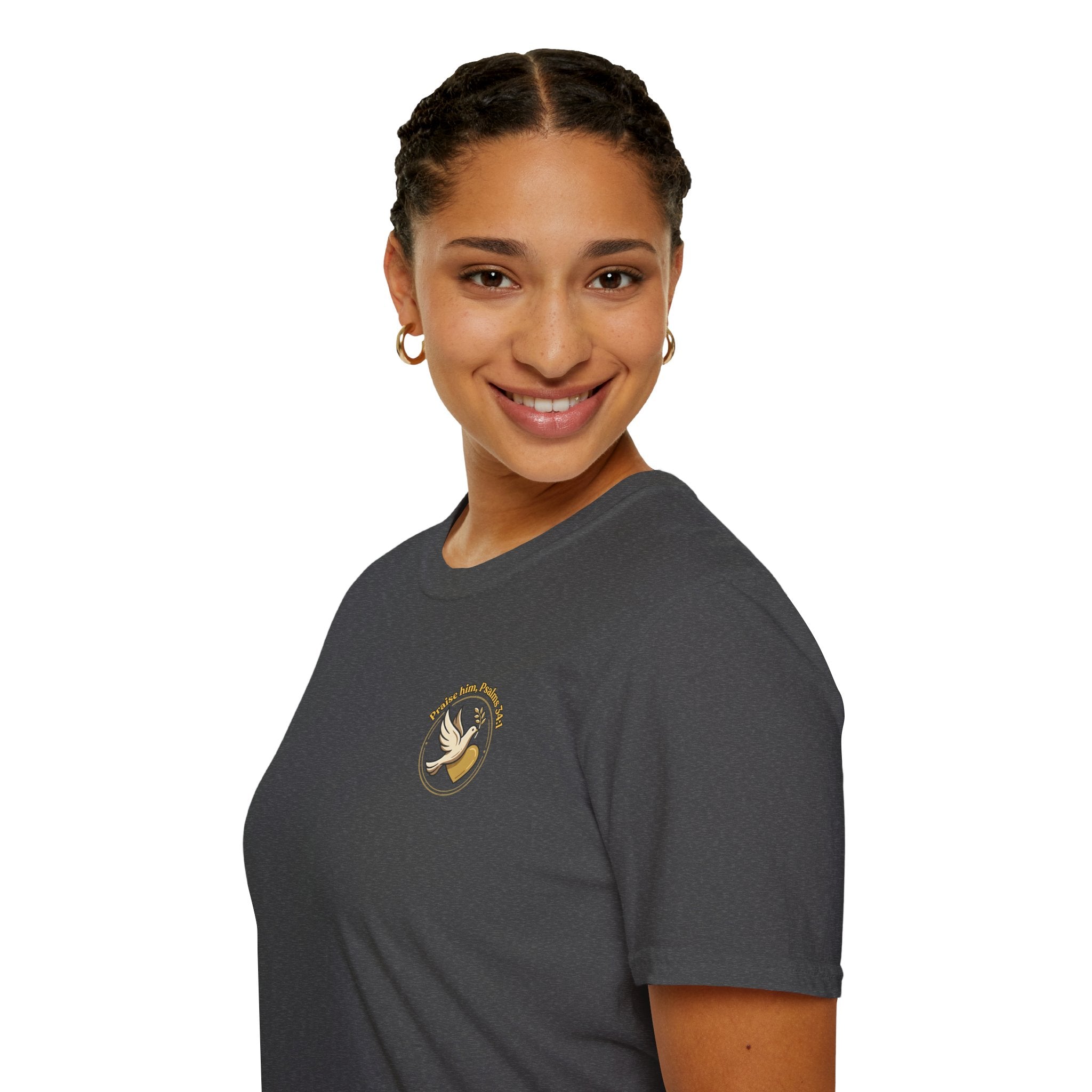 Dove of Peace Pocket T-Shirt | Pray Love Remember Christian Tee | Faith Freedom Creations