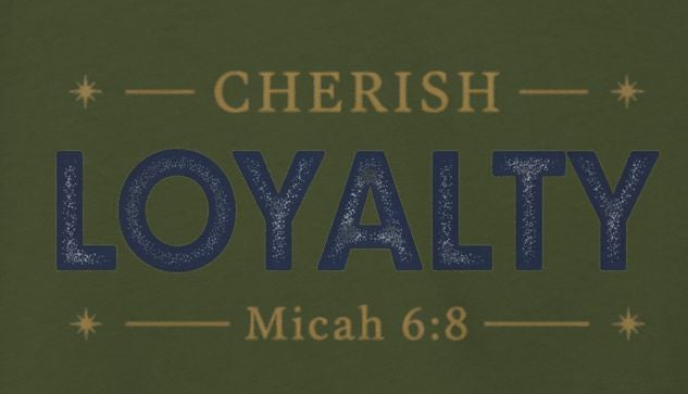 Cherish Loyalty – Women’s Racerback Tank | Inspirational Faith Graphic