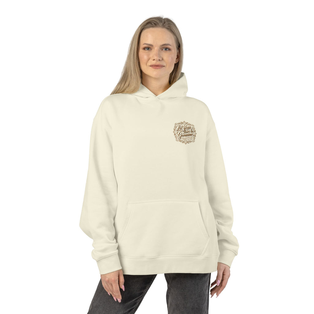 “Let Your Love Be Genuine” Hoodie – Romans 12:9 Christian Pullover | Faith & Freedom Creations