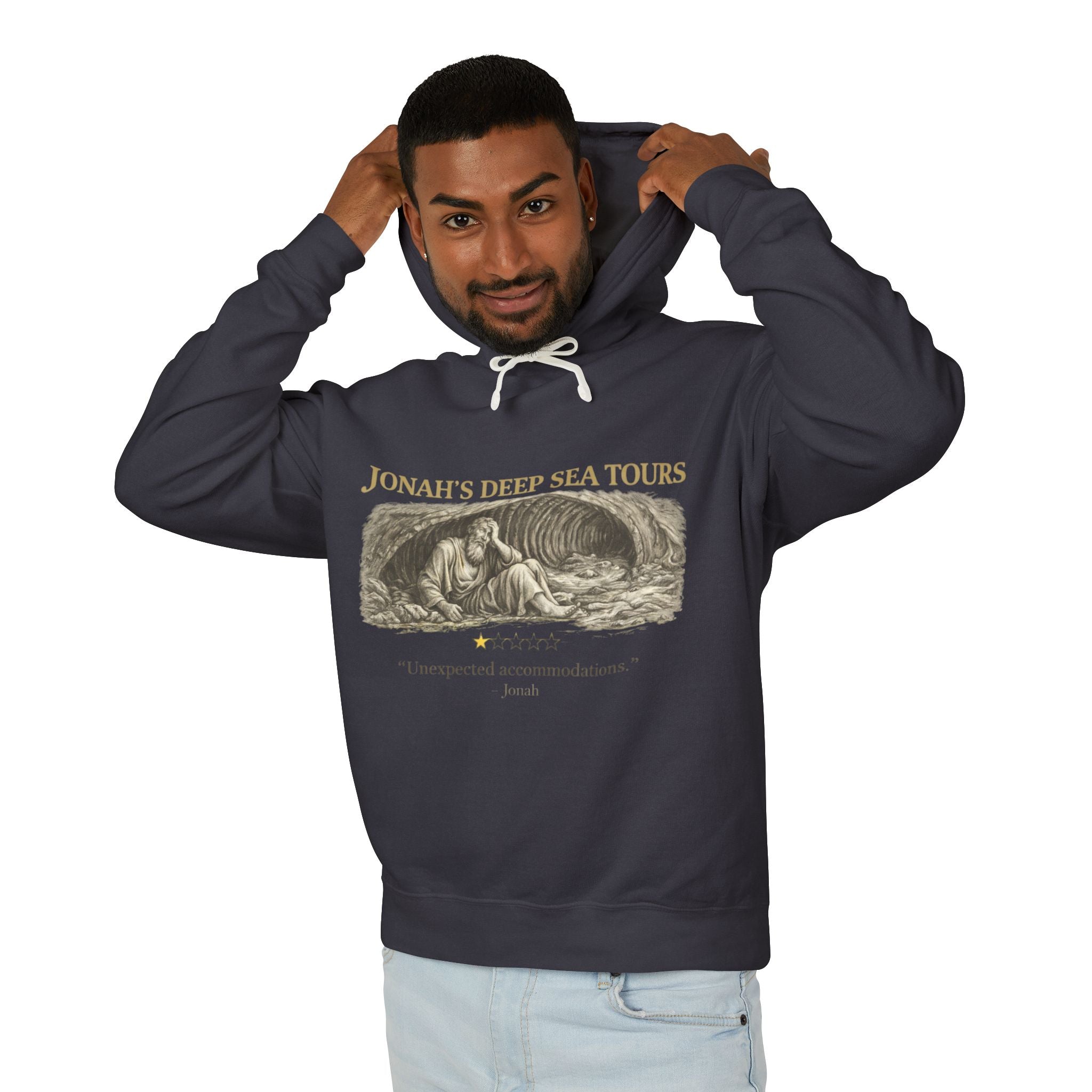 Jonah – Hoodie | “Deep Sea Tours” Vintage Nautical Graphic – Five-Star Faith Series