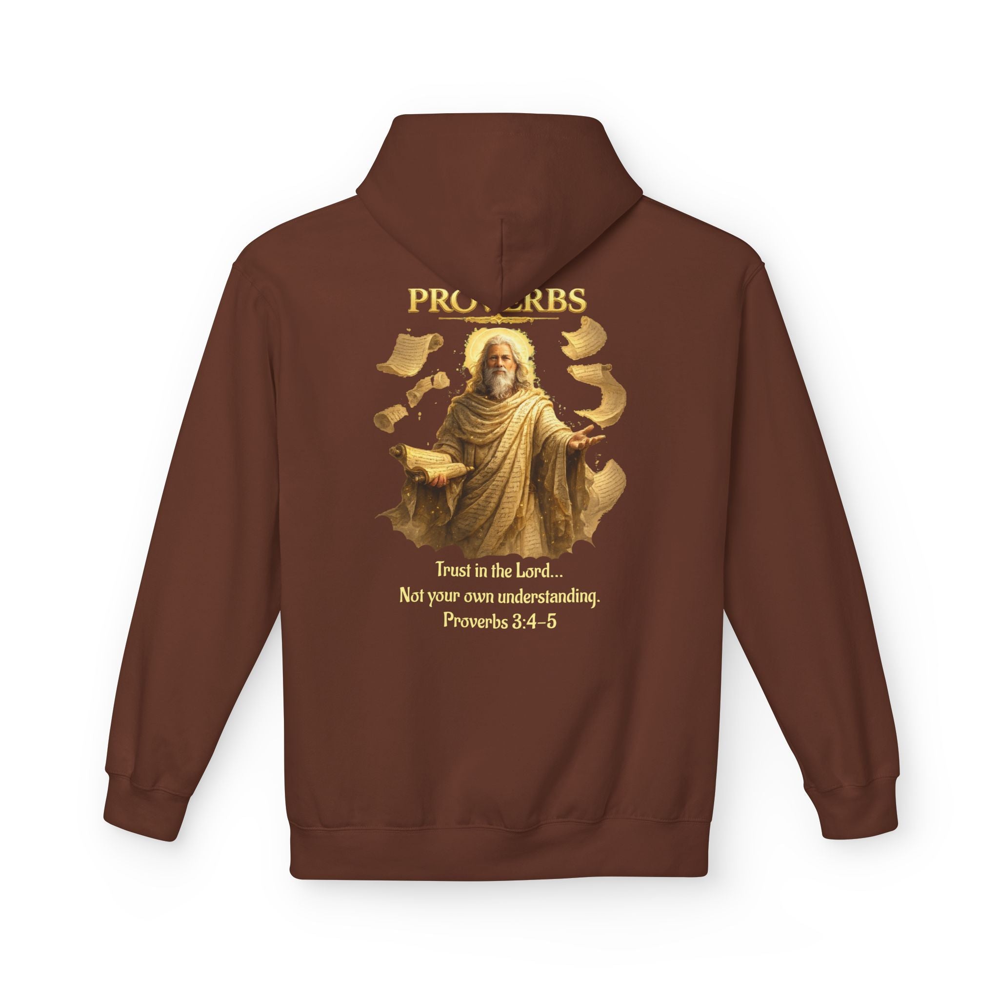 Proverbs “Trust in the Lord” Hoodie – Christian Scripture Pullover | Proverbs 3:5 Faith Sweatshirt