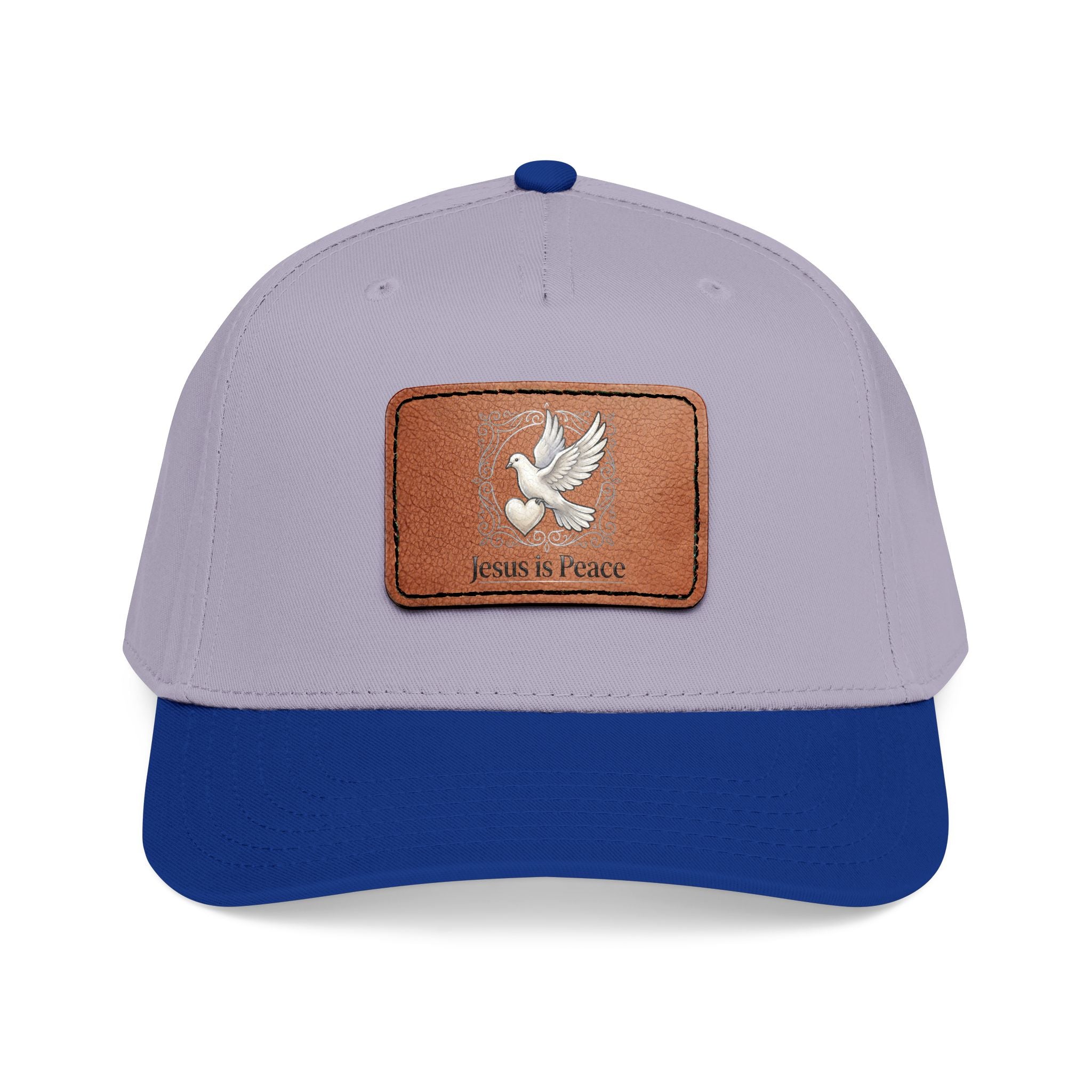 Jesus Is Peace Christian Leather Patch Hat | Dove Faith Baseball Cap | Inspirational Snapback Cap