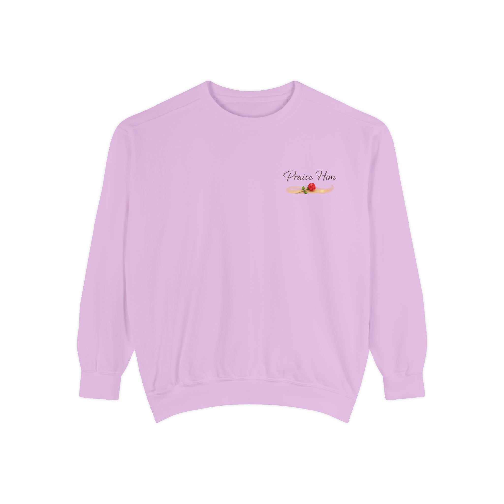 Psalm 34:1 Crewneck Sweatshirt | Inspirational Christian Graphic Sweatshirt | Faith Apparel