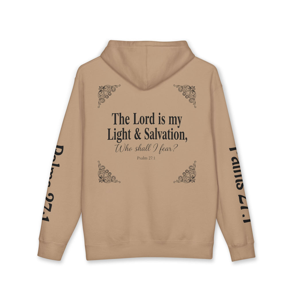 Psalm 27:1 Dove Hoodie – “The Lord is My Light & Salvation” Christian Sweatshirt | Faith Scripture Hoodie