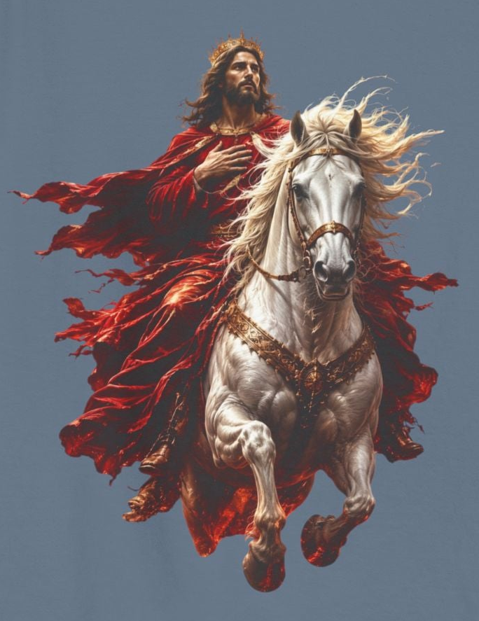 Jesus Second Coming Tank Top | Jesus on White Horse Christian Tank | Inspirational Faith Apparel