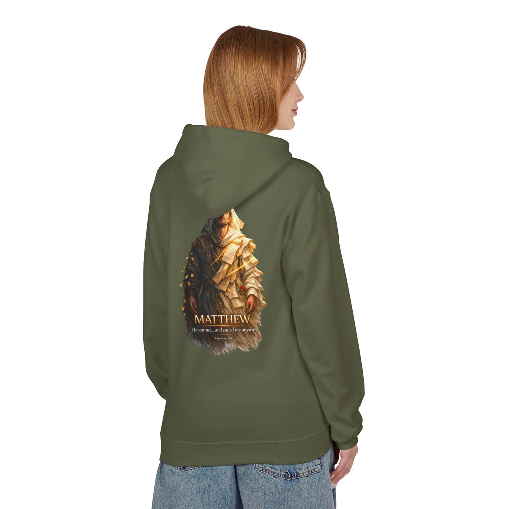 Matthew Gospel Hoodie | Inspirational Christian Faith Hoodie | Scripture Inspired Pullover