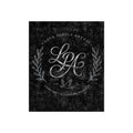 Crushed Velvet Blanket — Vintage Monogram 'Love People Anyway' Throw