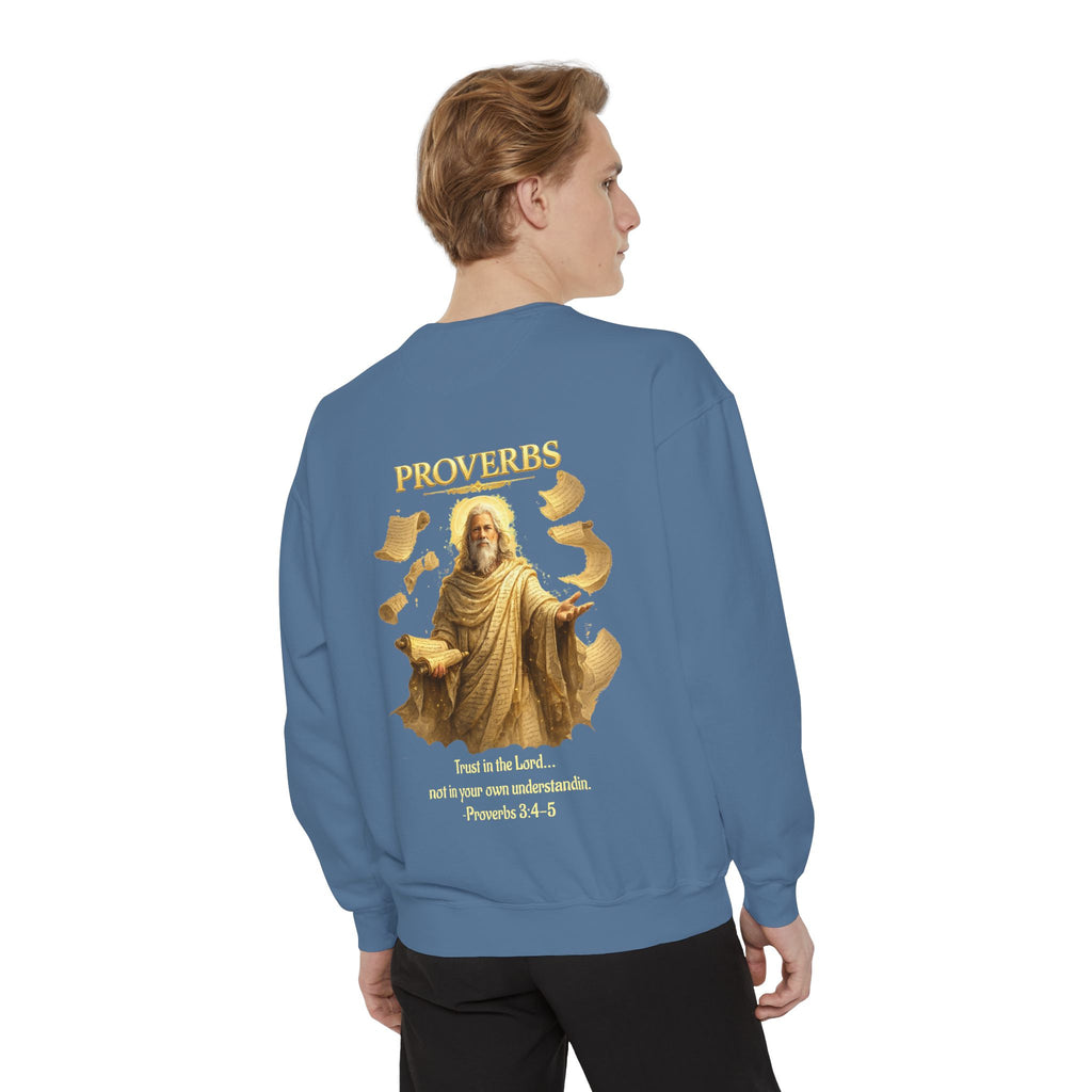 Proverbs Scripture Sweatshirt | Biblical Quote Christian Pullover | Inspirational Faith Crewneck
