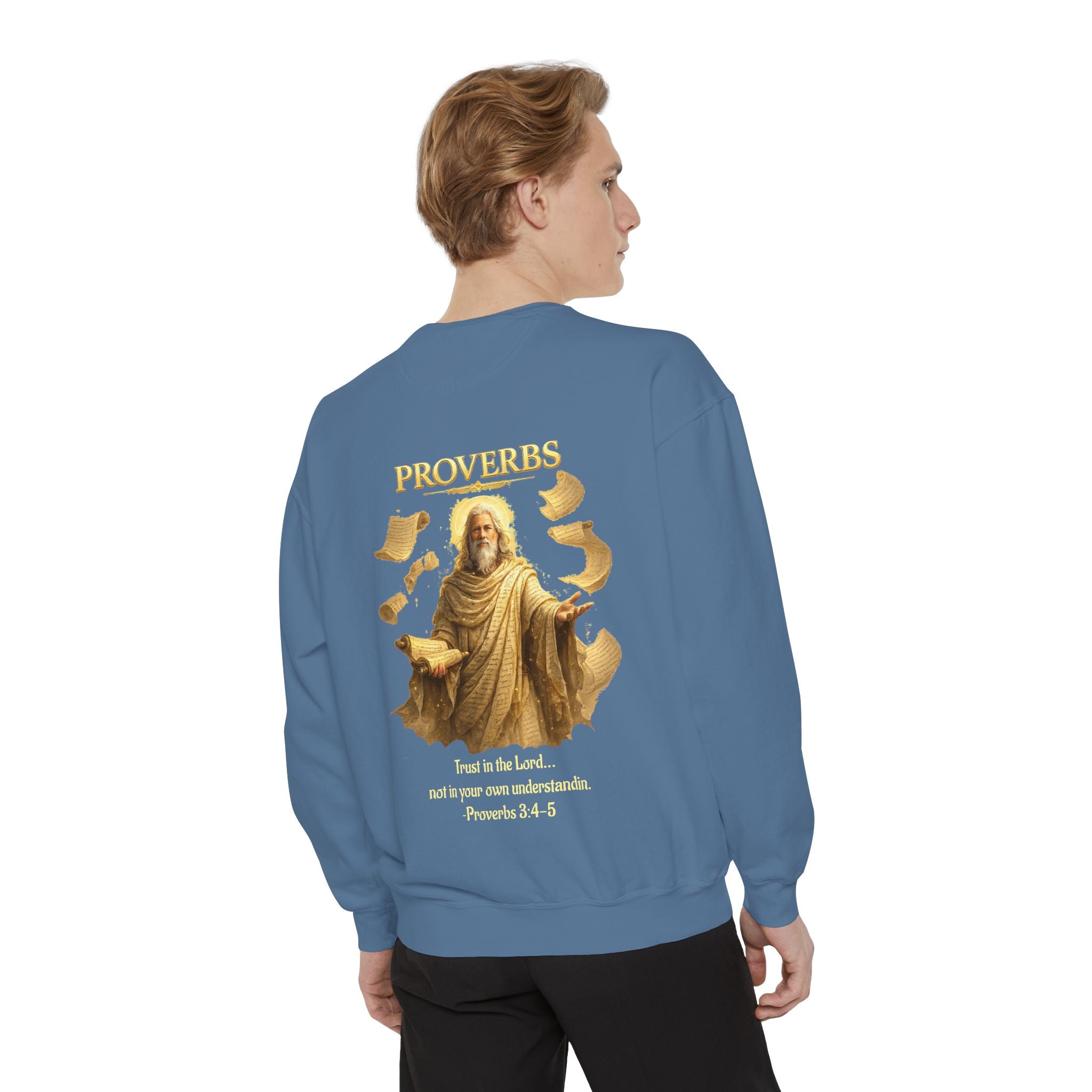 Proverbs Scripture Sweatshirt | Biblical Quote Christian Pullover | Inspirational Faith Crewneck