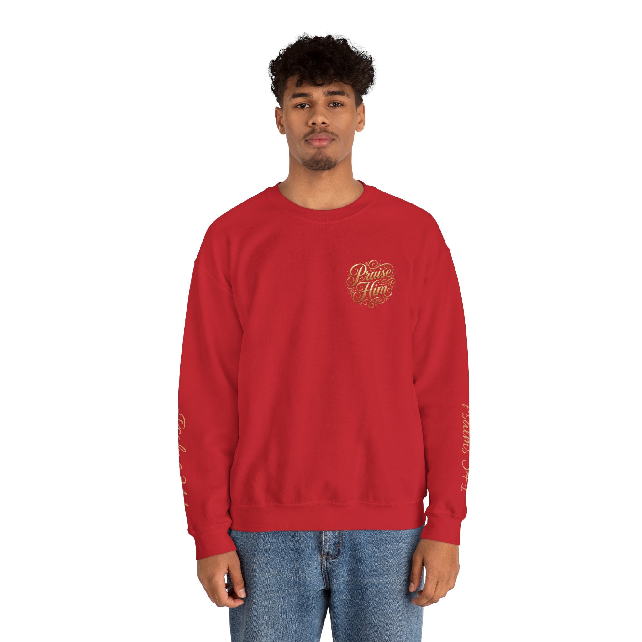 Praise Psalm 150 Sweatshirt | Christian Faith Crewneck Pullover | Inspirational Worship Apparel