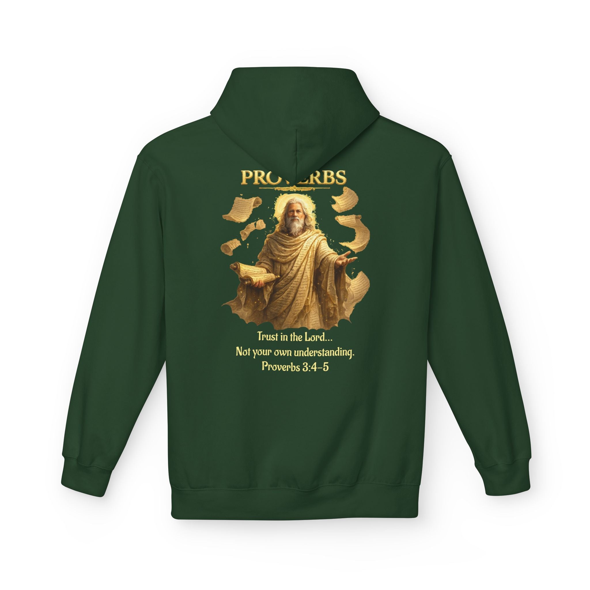 Proverbs “Trust in the Lord” Hoodie – Christian Scripture Pullover | Proverbs 3:5 Faith Sweatshirt