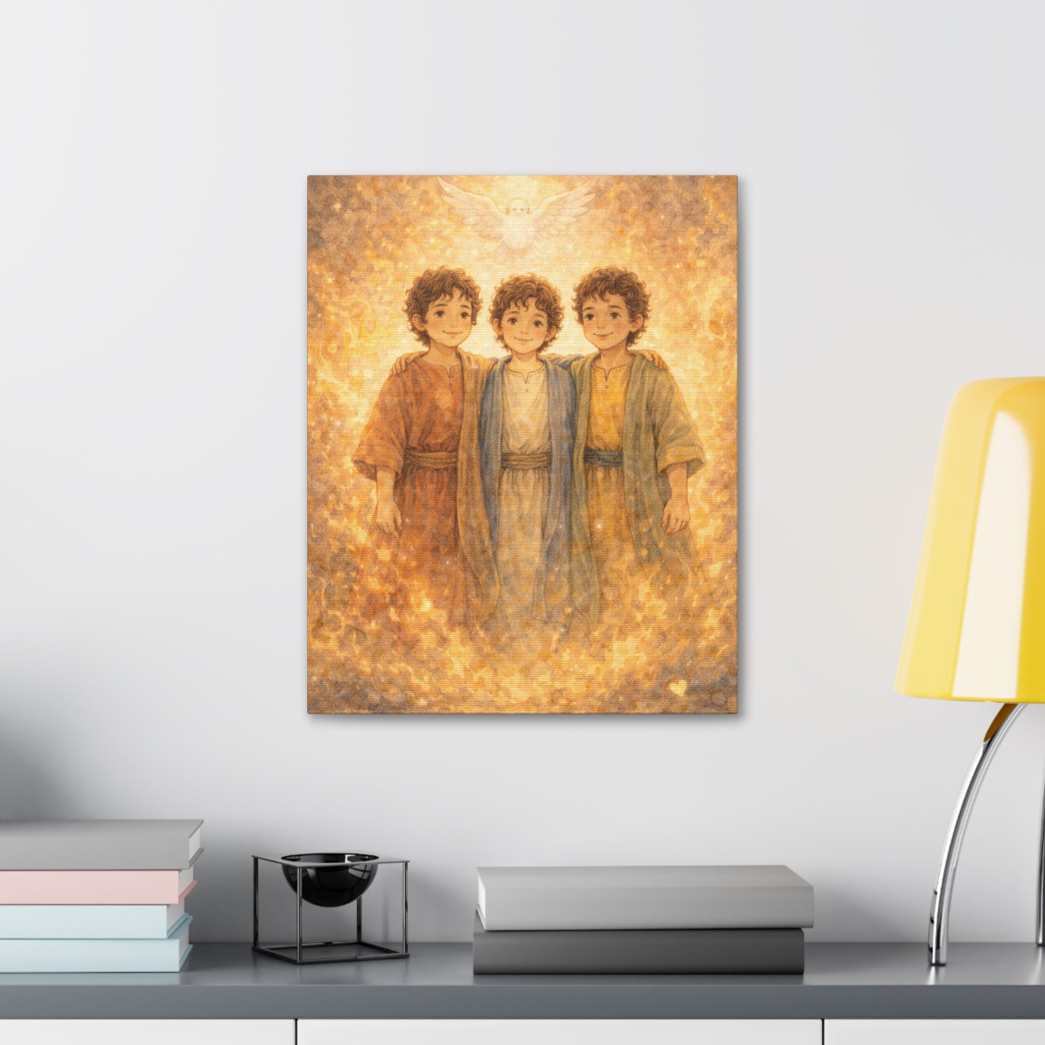 God Is With Us – Joshua 1:9 Nursery Canvas | Christian Scripture Wall Art