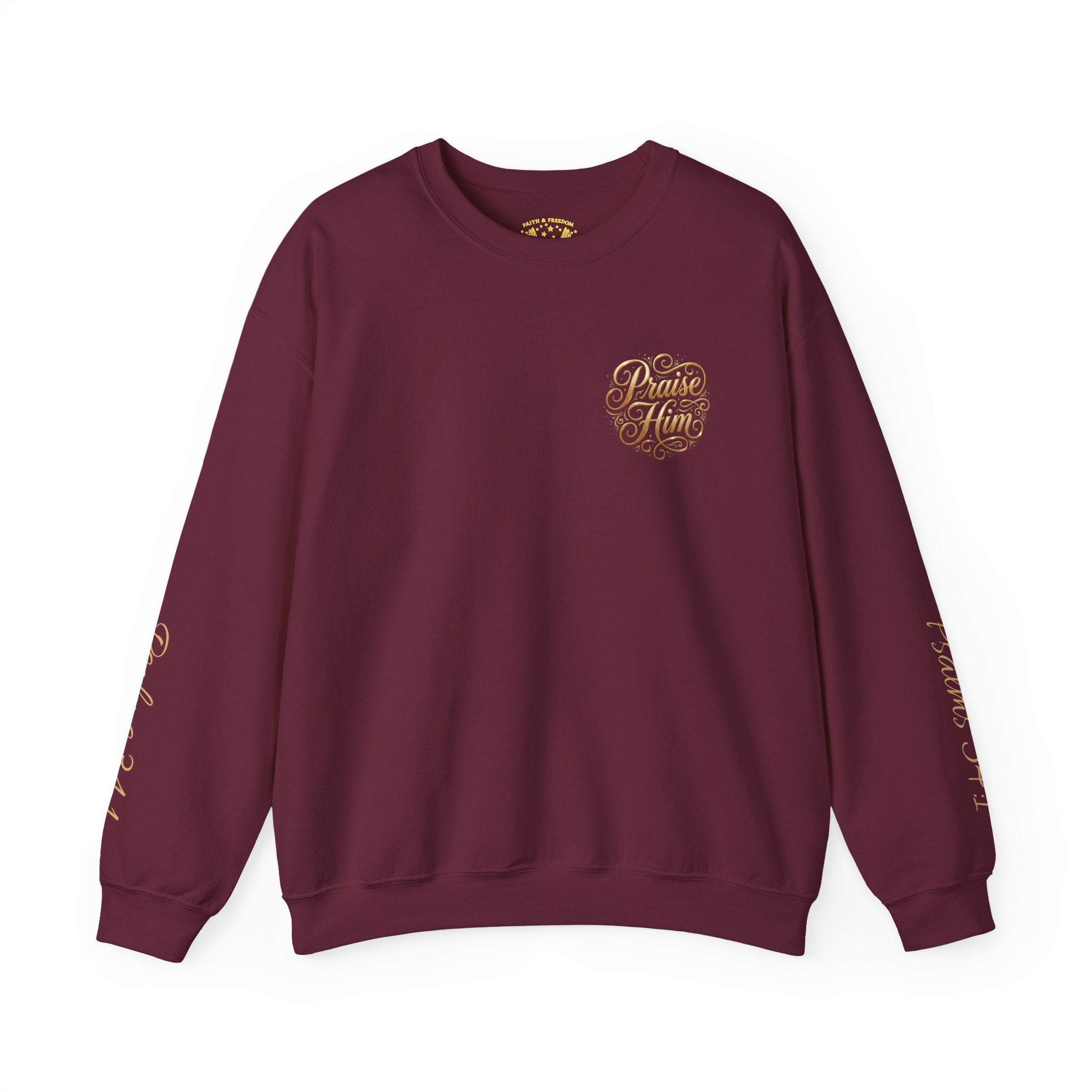 Praise Psalm 150 Sweatshirt | Christian Faith Crewneck Pullover | Inspirational Worship Apparel