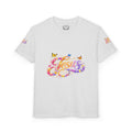 Youth Jesus Floral Butterfly T-Shirt – Christian Kids Faith Tee | Gratitude Sneaker Style Shirt