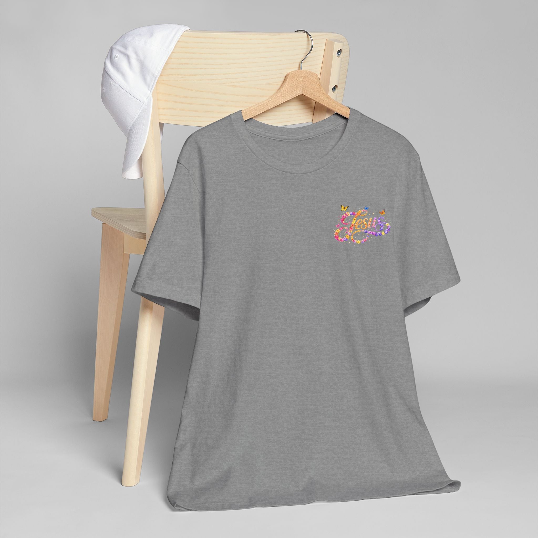 Floral Jesus Women's T-Shirt – Christian Faith Floral Tee | Inspirational Women's Shirt