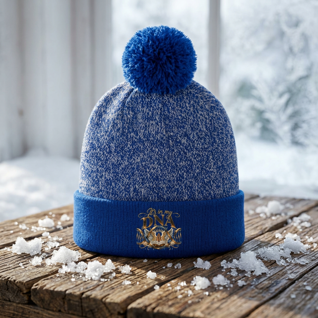 It's in My DNA Christian Pom Pom Beanie | Faith Winter Hat | Faith Freedom Creations