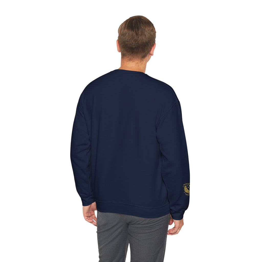 Noah – Crewneck Sweatshirt | “Ark Cruise Liner” Vintage Illustration – Five-Star Faith Series