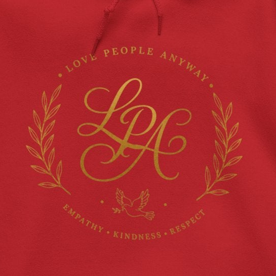 Love People Anyway Hoodie | Inspirational Christian Hooded Sweatshirt | Faith Freedom Creations