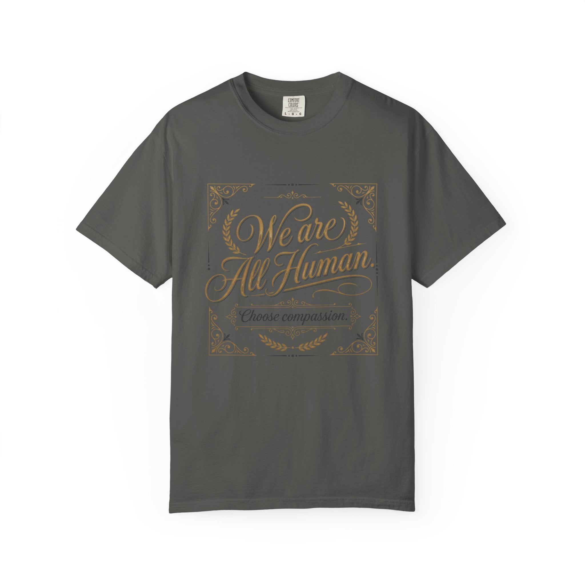 We Are All Human T-Shirt – “Choose Compassion” Inspirational Graphic Tee