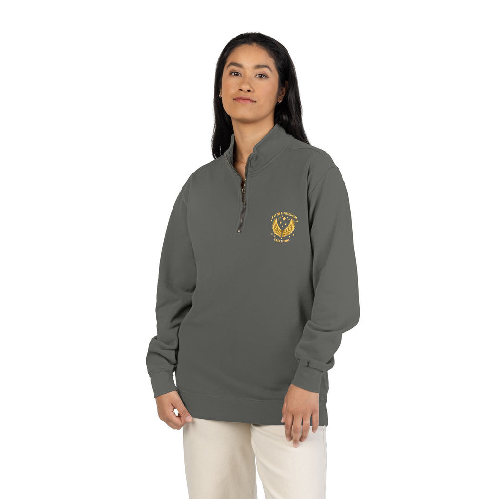 Noah – Quarter-Zip Sweatshirt | “No Room Service — Lots of Rain” Review – Five-Star Faith Series