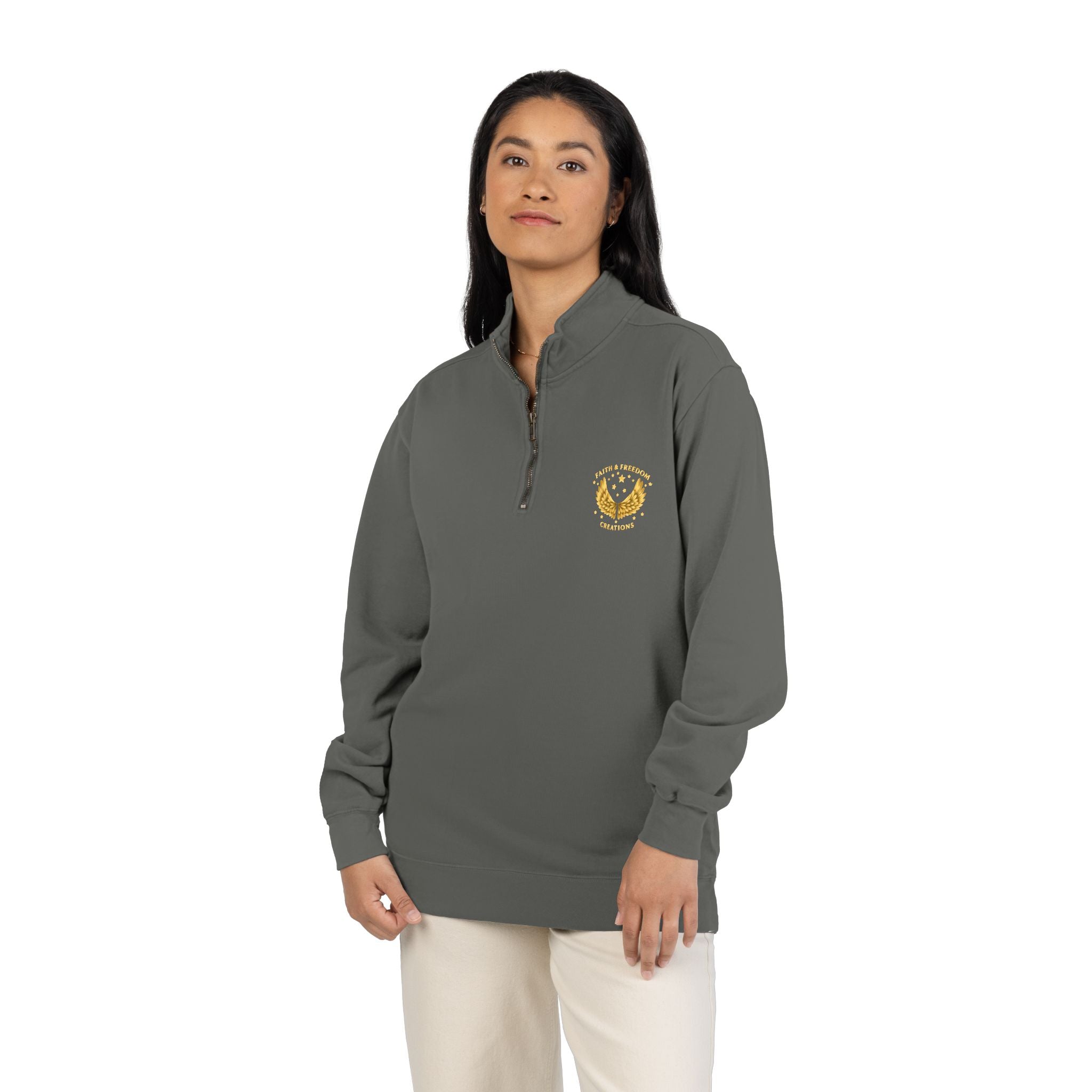 Noah’s Review "No Room Service — Lots of Rain" Quarter-Zip Sweatshirt