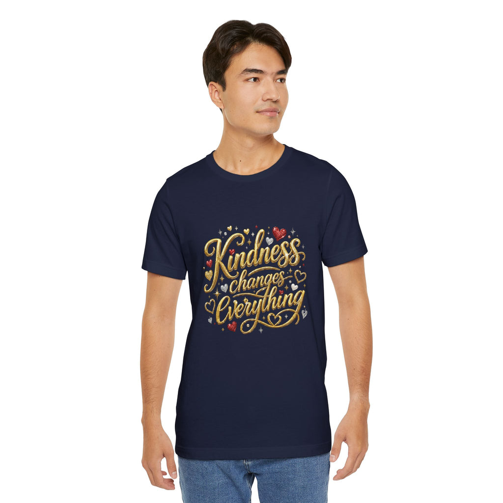 Kindness Changes Everything T-Shirt | Inspirational Script Graphic Tee | Soft Everyday Kindness Shirt