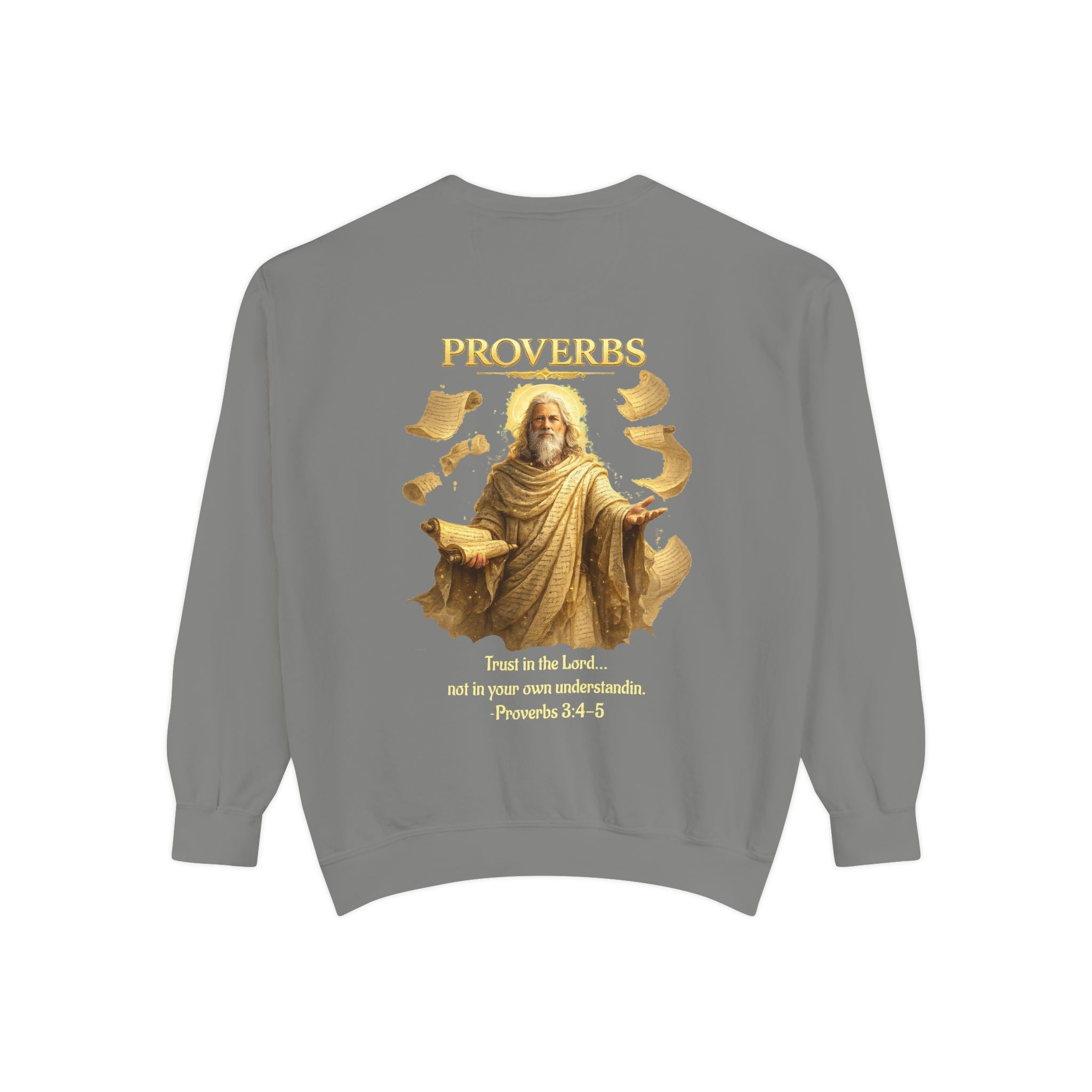 Proverbs Scripture Sweatshirt | Biblical Quote Christian Pullover | Inspirational Faith Crewneck