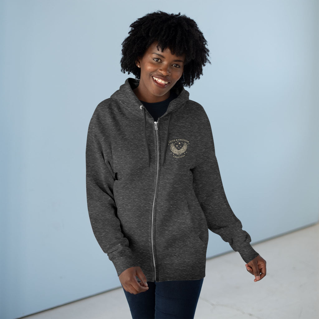 Vintage Lion Statue Zip Hoodie – “Surprising Daniel Lion Den Review” Christian Graphic Hoodie