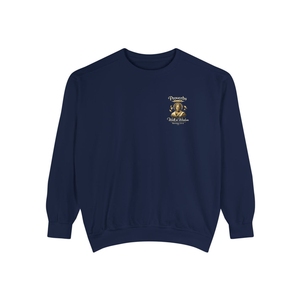 Proverbs Scripture Sweatshirt | Biblical Quote Christian Pullover | Inspirational Faith Crewneck